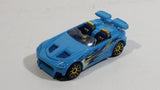 2010 Hot Wheels Hot Tunerz Tantrum Light Blue Die Cast Toy Car Vehicle