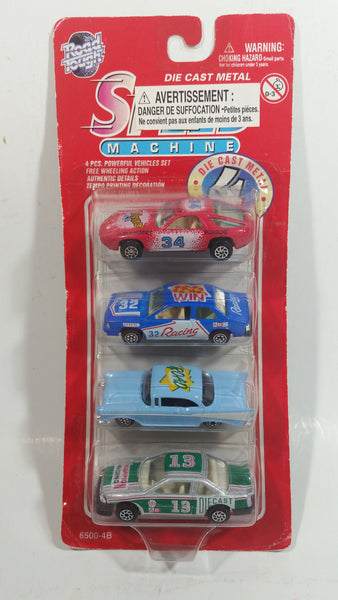 Vintage Yatming Road Tough Speed Machine 4 Pack of Die Cast Toy Car Vehicles