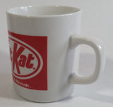 Kit Kat Chocolate Bar Candy Snack "Have a Break" "Faites la pause Kit Kat" White and Red Ceramic Coffee Mug Cup