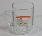 Vintage Hires Root Beer 4" Tall Clear Glass Mug Soda Pop Beverage Collectible Made in France