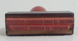 Antique 1905 Patent Cast Iron Double Level Carousel Rubber Stamp Holder with 12 Rubber Stamps
