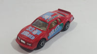 1980s Yatming Ford Thunderbird #33 Mr. Red No. 1033 Die Cast Toy Car Vehicle