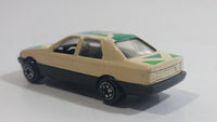 Yatming No. 815 Ford Sierra Sapphire #15 Cream White with Blue Green Die Cast Toy Car Vehicle