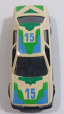 Yatming No. 815 Ford Sierra Sapphire #15 Cream White with Blue Green Die Cast Toy Car Vehicle