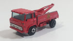 Yatming Wrecker Salvage Tow Truck Red Fire Department Die Cast Toy Car Wrecking Towing Vehicle