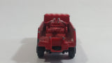 Yatming Wrecker Salvage Tow Truck Red Fire Department Die Cast Toy Car Wrecking Towing Vehicle