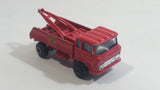 Yatming Wrecker Salvage Tow Truck Red Fire Department Die Cast Toy Car Wrecking Towing Vehicle