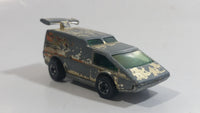 1979 Hot Wheels Golden Machines Spoiler Sport Van Originally Gold Chrome Die Cast Toy Car Vehicle - Hong Kong - 2 Rear window Version