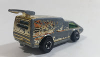 1979 Hot Wheels Golden Machines Spoiler Sport Van Originally Gold Chrome Die Cast Toy Car Vehicle - Hong Kong - 2 Rear window Version