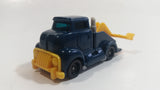 1997 Hot Wheels Tow Truck Dark Blue Plastic Body Die Cast Toy Car Vehicle McDonald's Happy Meal