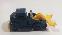 1997 Hot Wheels Tow Truck Dark Blue Plastic Body Die Cast Toy Car Vehicle McDonald's Happy Meal