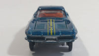 Road-Master Flyers Super Cars Gran Turismo Teal Blue 1/58 Scale Die Cast Toy Car Vehicle with Opening Doors and Hood Lone Star Corvette