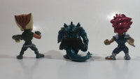 Lot of 3 2011 Bandai WBE & Wolf Thundercats Lion-O, Vultureman, Tygra Characters 2 3/4" Tall Mini PVC Action Figure