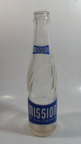 Vintage 1950-60s Mission of California 10 oz Clear Glass Beverage Bottle "Naturally Good In All Flavors"