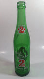 Vintage 2 Way Soda Pop Beverage 9 1/2" Tall Green Glass Soda Pop Beverage Bottle