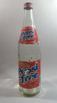 Vintage Pepsi Free 99% Caffeine Free 11 1/2" Tall Paper Label 750mL Clear Glass Soda Pop Beverage Bottle with Cap