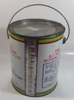 Vintage Rogers Syrup Golden Sugar Vancouver, B.C. Sugar Refinery 10lb 2L Tin Metal Can with Lid