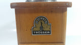 Antique Armin Trosser Wood and Metal Coffee Grinder Made in West Germany