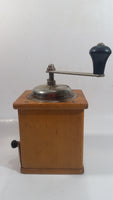 Antique Armin Trosser Wood and Metal Coffee Grinder Made in West Germany