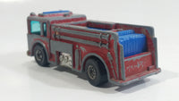 1982 Hot Wheels Fire Eater Red Fire Truck Die Cast Toy Car Vehicle - BW - Blue Lights - Hong Kong