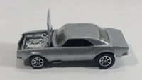 1996 Hot Wheels '67 Chevrolet Camaro Metalflake Silver Die Cast Toy Car Vehicle w/ Opening Hood 7SP