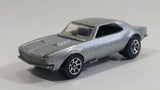 1996 Hot Wheels '67 Chevrolet Camaro Metalflake Silver Die Cast Toy Car Vehicle w/ Opening Hood 7SP