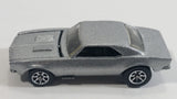 1996 Hot Wheels '67 Chevrolet Camaro Metalflake Silver Die Cast Toy Car Vehicle w/ Opening Hood 7SP