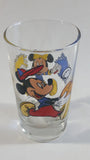 The Walt Disney Company Mickey Mouse Baseball Player and Minnie Mouse Cheerleader 4 1/2" Tall Glass Cup