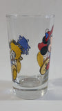 The Walt Disney Company Mickey Mouse Baseball Player and Minnie Mouse Cheerleader 4 1/2" Tall Glass Cup