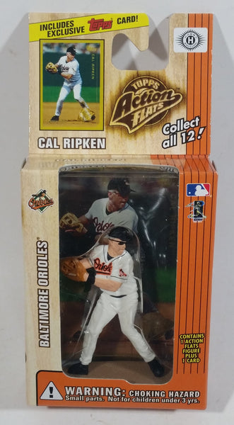 1999 Topps Action Flats MLB Major League Baseball Series 1 Baltimore Orioles Player Cal Ripken Figure and Card New in Box