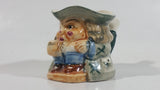 Antique Toby Style 3" Tall Man Holding Tankard Eyes Opened Face Mug Hand Painted