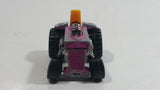 Vintage 1972 Lesney Products Matchbox No. 29 Mod Tractor Magenta Pink Die Cast Toy Car Farming Equipment Machinery Vehicle