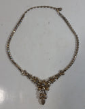 Vintage Fabulous 1960s Signed Sherman Aurora Borealis Rhinestone Necklace