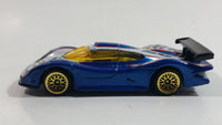 2000 Hot Wheels World Racers 2 Porsche 911 GTI - 98 #27 Metallic Blue and White Die Cast Toy Car Vehicle