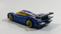 2000 Hot Wheels World Racers 2 Porsche 911 GTI - 98 #27 Metallic Blue and White Die Cast Toy Car Vehicle