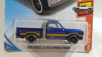 2019 Hot Wheels HW Hot Trucks 1978 Dodge Li'L Red Express Truck Metalflake Dark  Blue Die Cast Toy Car Vehicle - New in Package Sealed