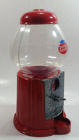 Dubble Bubble Gumball Candy Dispenser Machine Coin Bank Metal with Plastic Globe 8 1/2" Tall