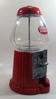 Dubble Bubble Gumball Candy Dispenser Machine Coin Bank Metal with Plastic Globe 11" Tall