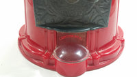 Continental Gumball Candy Dispenser Machine Coin Bank Metal with Glass Globe 11" Tall