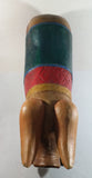 Vintage Super Rare Hand-carved Wooden Rocking Pig Made In Thailand