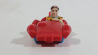 Vintage U.C.S. & Amblin The Flintstones Fred Flintstone in Red Plastic Toy Car Vehicle
