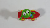 1986 Muppet Babies Kermit The Frog on a Red Skateboard Plastic Toy McDonald's Happy Meal