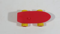 1986 Muppet Babies Kermit The Frog on a Red Skateboard Plastic Toy McDonald's Happy Meal