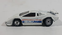 1989 Hot Wheels Lamborghini Countach White Die Cast Toy Exotic Luxury Car Vehicle