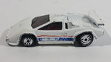 1989 Hot Wheels Lamborghini Countach White Die Cast Toy Exotic Luxury Car Vehicle