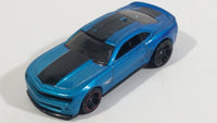 2013 Hot Wheels HW Showroom Garage 2013 Chevy Camaro Special Edition Metalflake Blue Die Cast Toy Muscle Car Vehicle