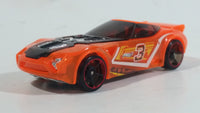 2013 Hot Wheels HW Racing X-Raycers Nerve Hammer Translucent Orange Die Cast Toy Car Vehicle