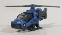 2014 Matchbox Battle Mission Mission Helicopter Blue Die Cast Toy Car Vehicle