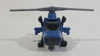 2014 Matchbox Battle Mission Mission Helicopter Blue Die Cast Toy Car Vehicle