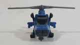 2014 Matchbox Battle Mission Mission Helicopter Blue Die Cast Toy Car Vehicle